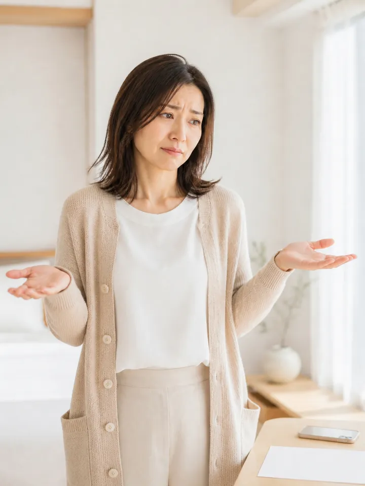 どこに頼めばいいか分からず困っている民泊オーナー（イメージ）